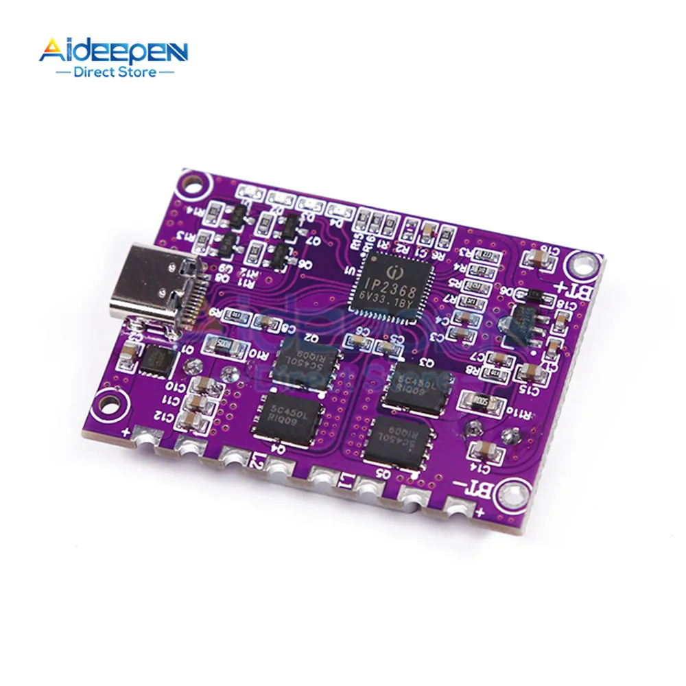 IP2368 Двунаправленный модуль быстрой зарядки 100 Вт Интерфейс Buck-Boost Type-c Литиевая