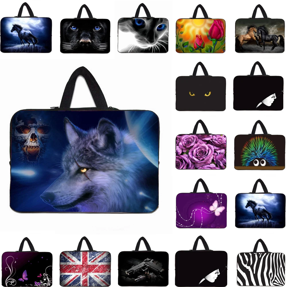 

Duo Zippers Waterproof Neoprene 10/12/13/14/15/17-Inch Laptop Handle Bag Notebook Shockproof Cover Case Funda Bolsas Pouch 2022