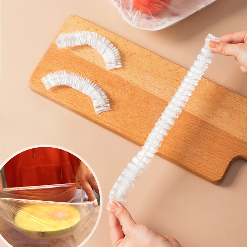 

100PCS Reusable Durable Food Storage Covers for Bowls Elastic Plate Silicone Lid Covers Vacuum Bags For Kitchen Food Fresh Seal