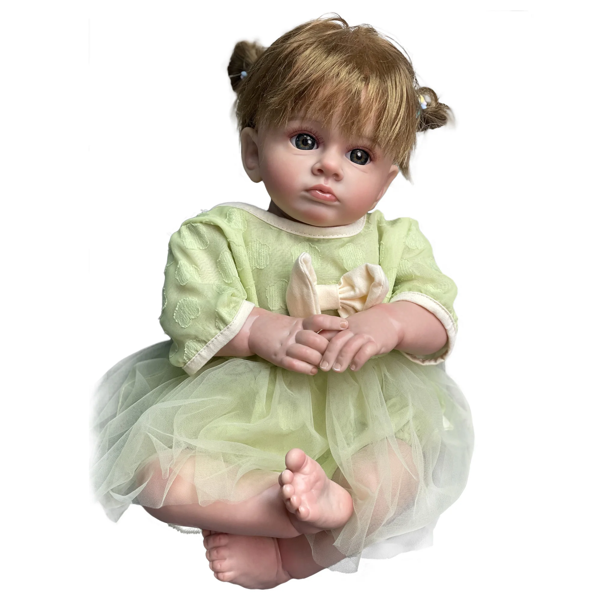 53CM Tutti Bebe Reborn Dolls Lifelike Finished Painted Soft Touch Baby Reborn Vinyl Doll Muñecas Boneca Reborn
