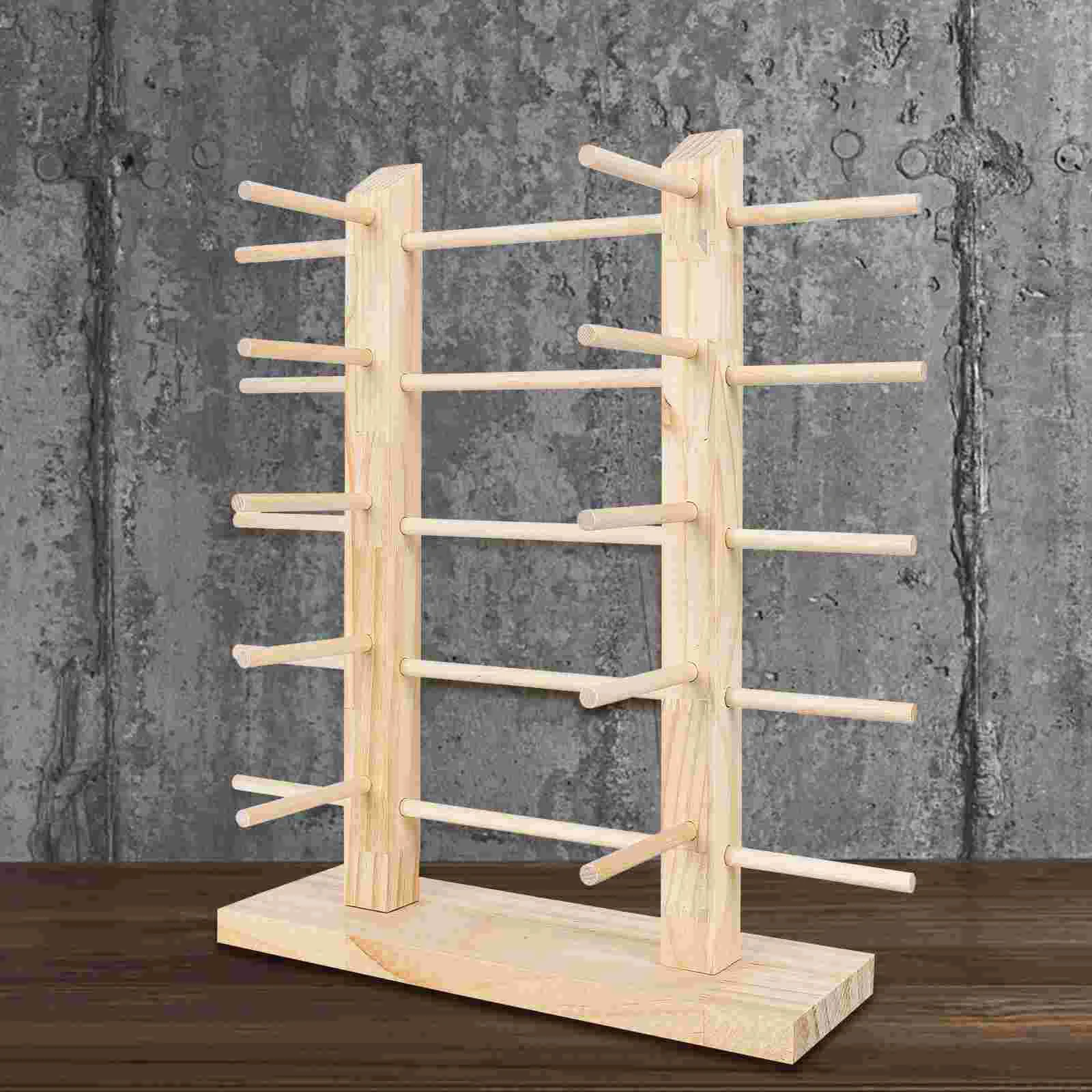 Нежная подставка для очков столешница 38x22 см изысканная стойка из массива дерева