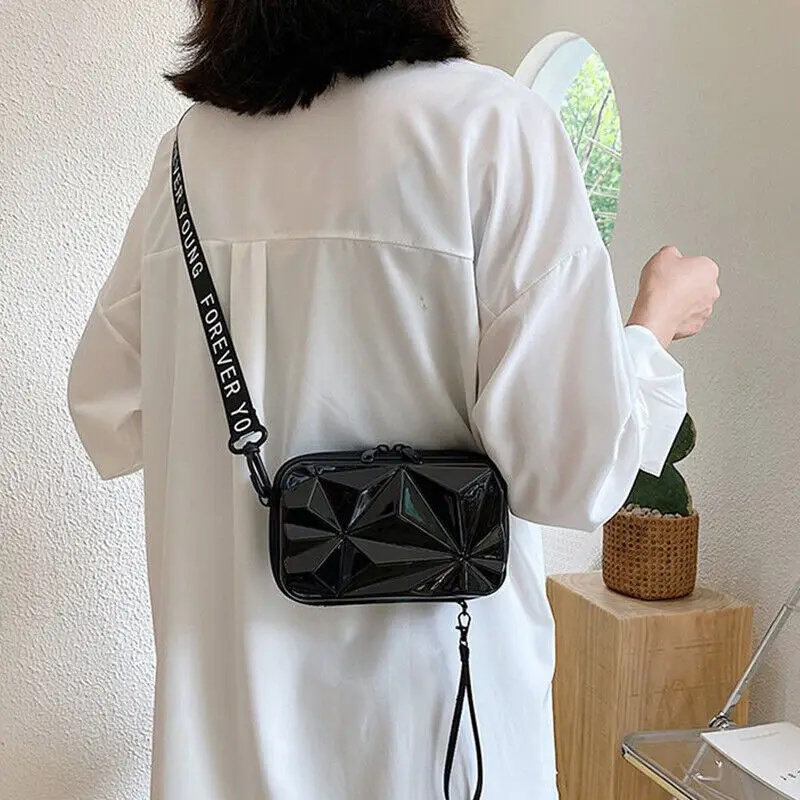 Women Mini Suitcase Shape Shoulder Crossbody Bag Hard Shell Cosmetic Phone Bag Handbag Clutch Toiletry Luggage Shape