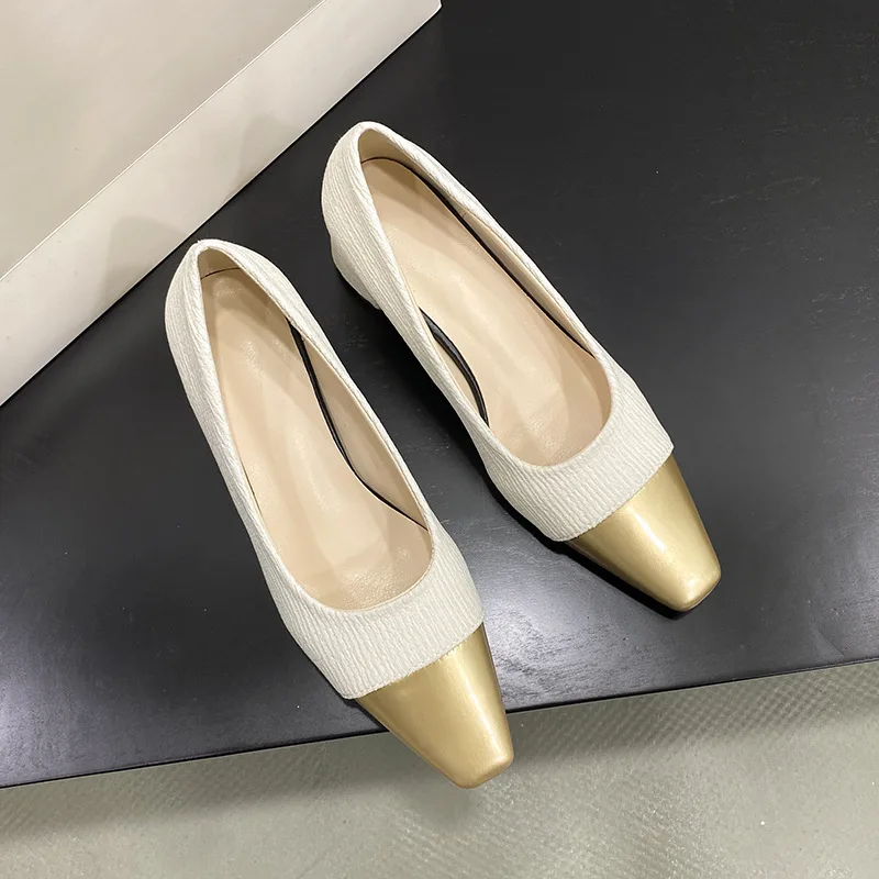 Sexy Pump Shallow Mouth Sandals Ladies Slip-on Lace-up 3cm