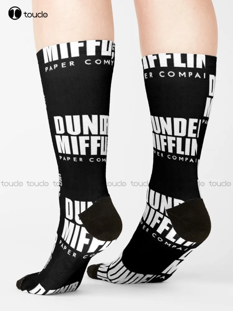 

Dunder Mifflin Paper Company The Office Socks Red White And Blue Socks Personalized Custom Unisex Adult Teen Youth Socks Gift