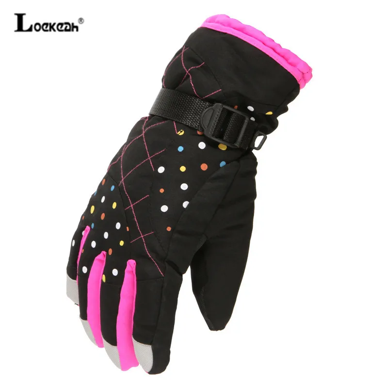 

Winter Warm Cycling Riding Outdoor Snow Gloves For Women Plus Velvet Thickening Skiing Gloves Sports Motorcycle Snowboard Gloves