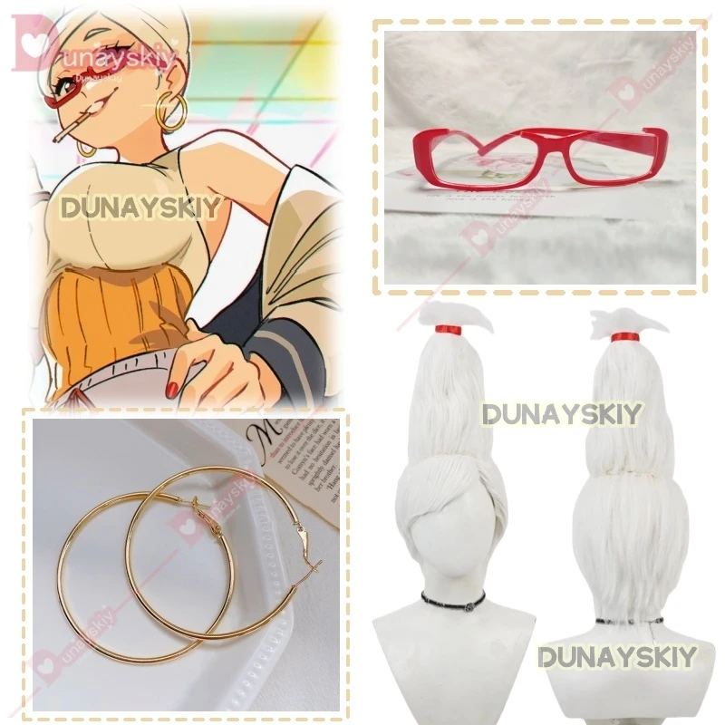 Seiko Ayase Косплей Аниме Dandadan Ролевая игра Парик Белые длинные волосы Хэллоуин