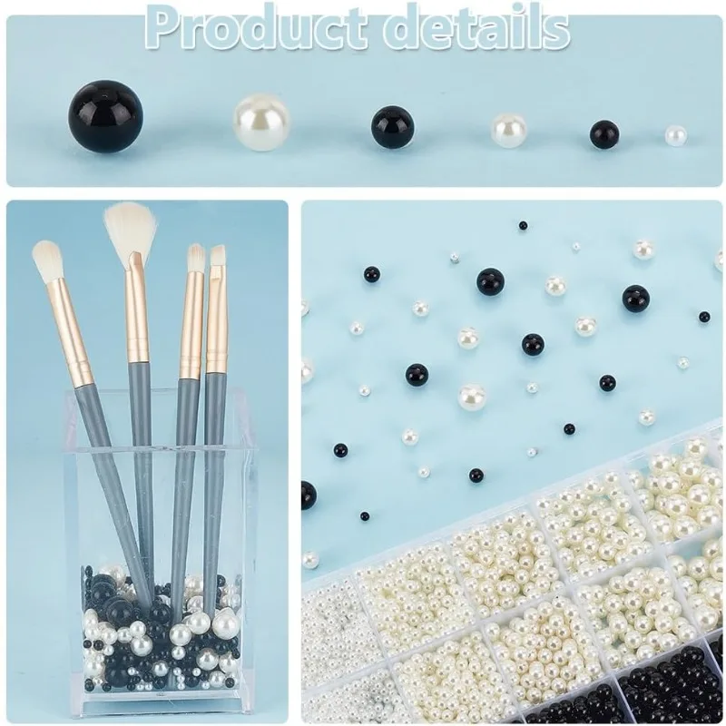 3492 Шт. Акриловые Жемчужные Бусины Без Сверления Искусственный Жемчуг 3/4/5/6/8/10 Мм