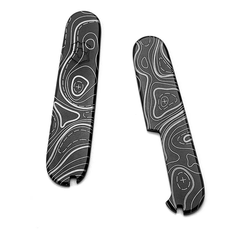 

Контурные накладки для рукоятки Victorinox 91 мм из титана