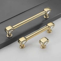 european style gold wardrobe drawer handle cabinet door handle crystal knobs and handles bedroom decor knurled handle door knobs
