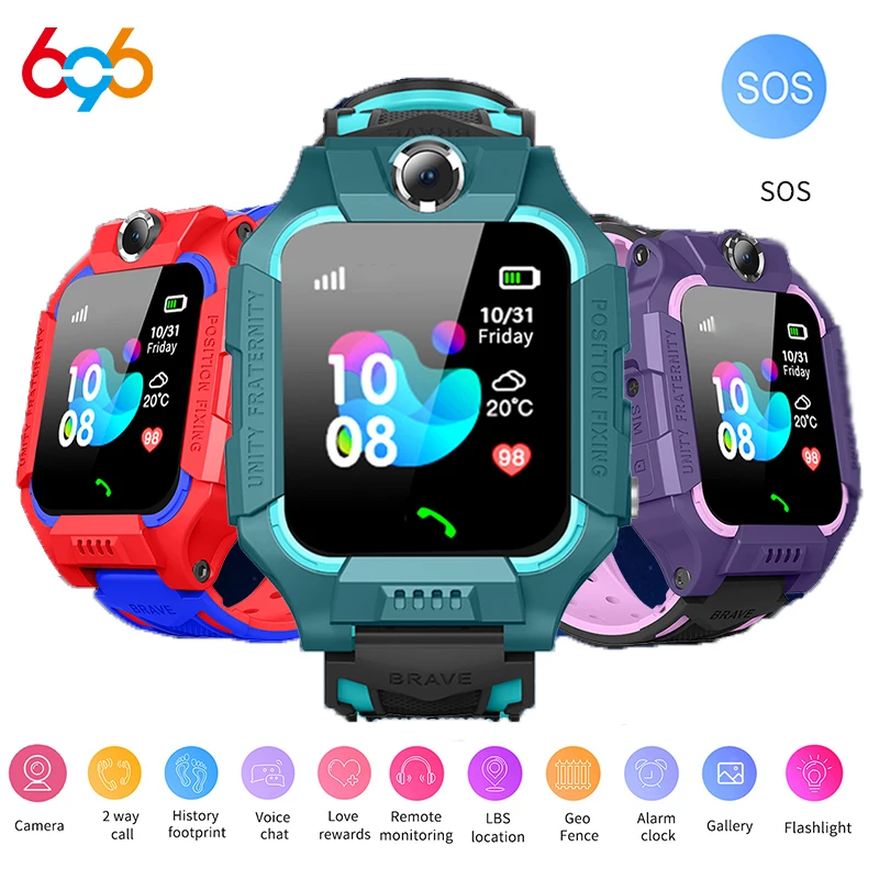 

2023 New Kids Smart Watch SOS Call Camera Positioning Two Way Call Voice Chat Waterproof IP67 Children Smartwatch Clock Gift