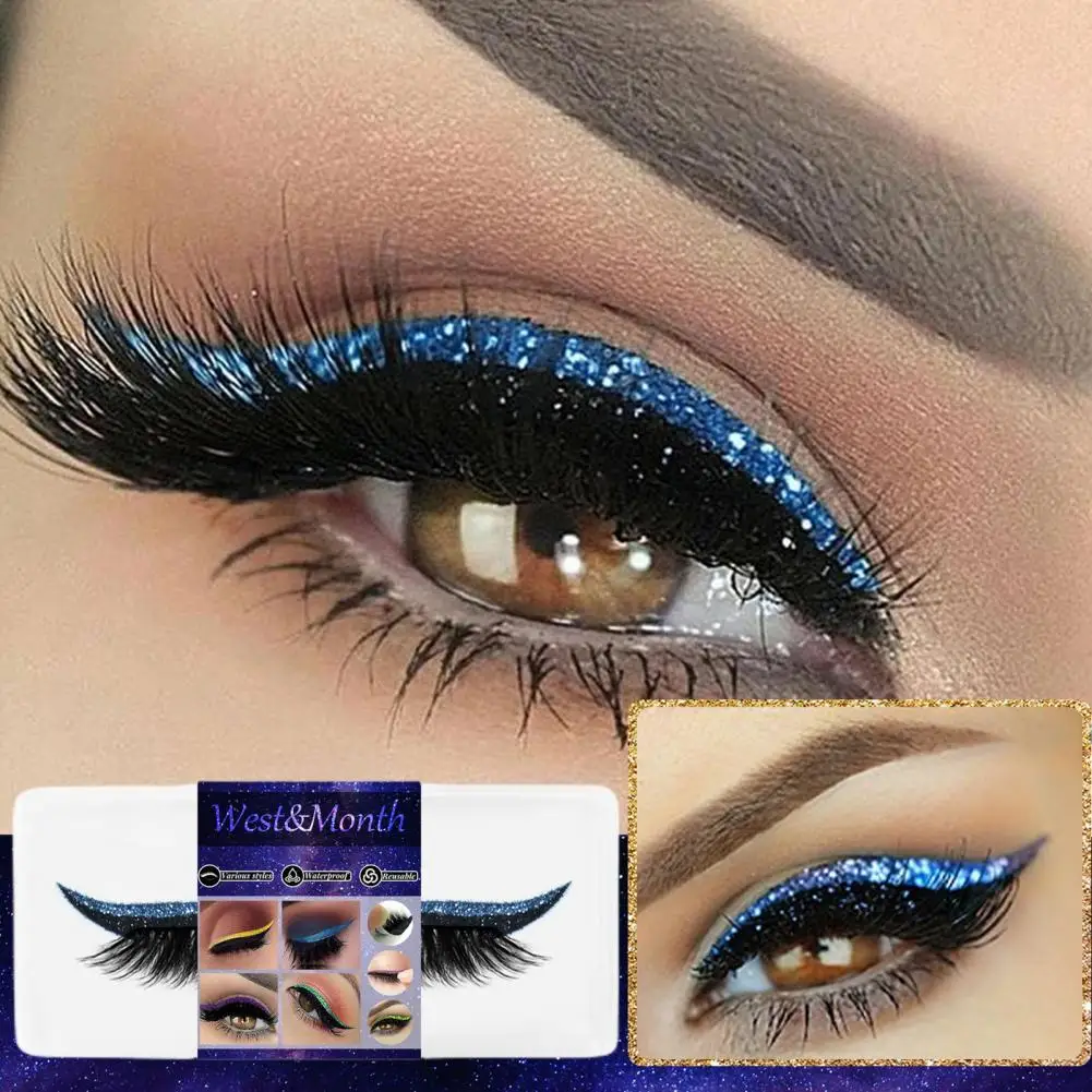 

1Pair False Eyelashes Self Adhesive Stylish Exquisite Makeup Extensions Eye Lashes for Performance Makeup pestañas postizas