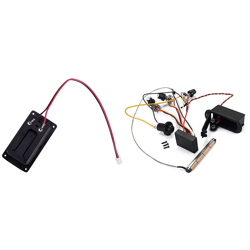 

Активный звукосниматель бас-гитары 9 В аккумуляторные коробки с гитарным звукоснимателем предусилитель активный усилитель с высоким и рег...