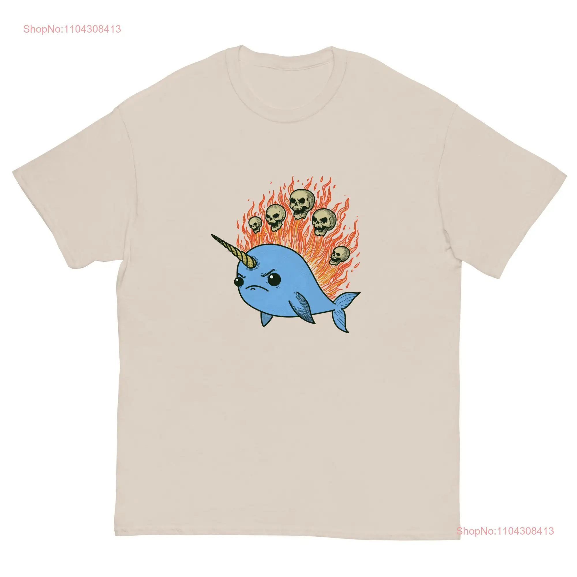 Narwhal T Shirt long or short sleeves