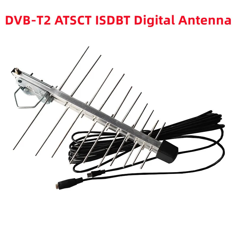 

Yagi Antenna HD Digital Outdoor Antenna 6dBi DVB-T2 ATSCT ISDBT UHFVHF TV Receiver Terrestrial Signal Digital Video Broadcasting