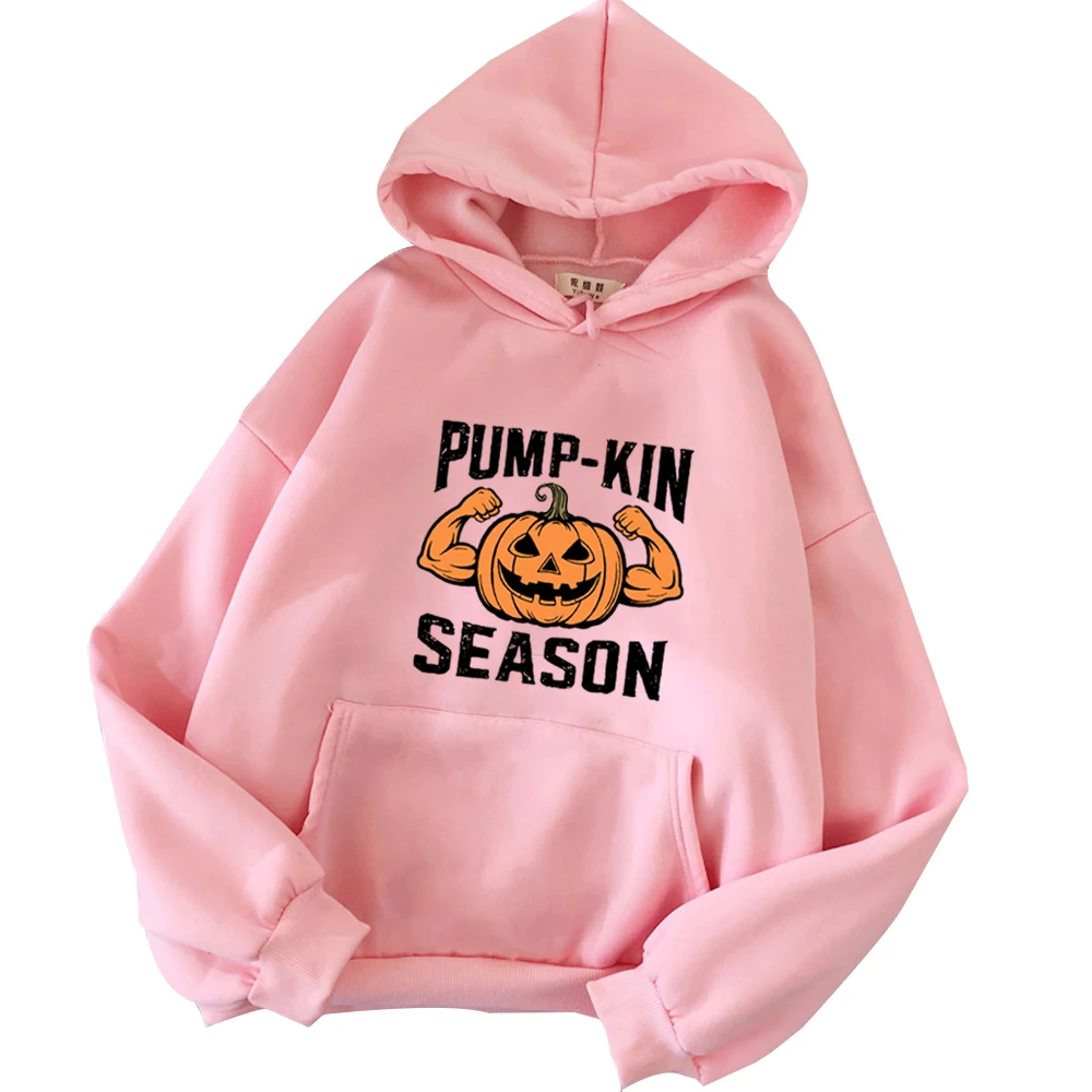 Весенне-летняя Толстовка с длинным рукавом и принтом тыквы для мужчин женщин 2024