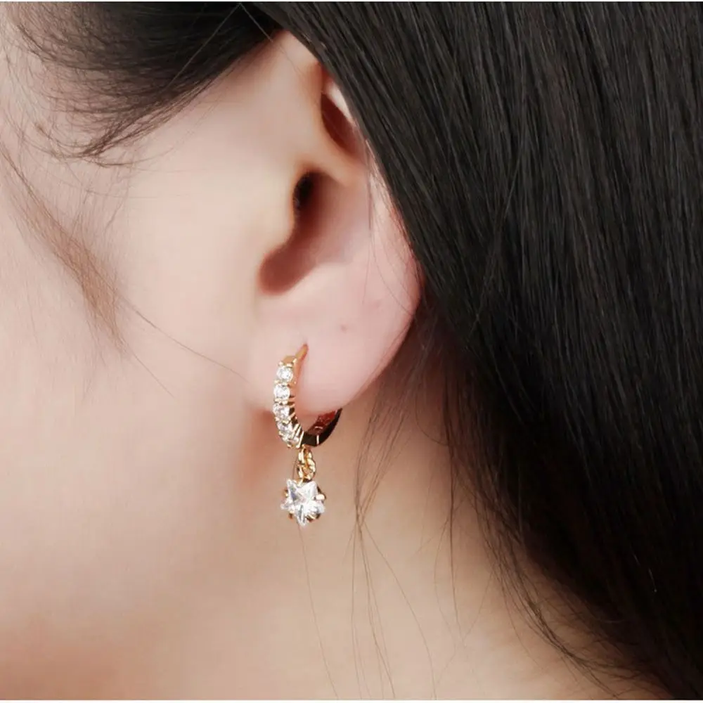 Винтажные ювелирные изделия со звездами цирконий подарок элегантные