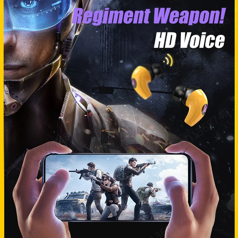 VOULAO TWS 5.1 Игровые гарнитуры Беспроводные наушники без задержки HiFi Стерео
