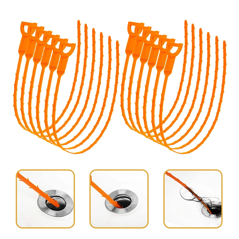 

24 Pcs Plumbing Snake Bathtub Hair Clog Shower Drain Clog Remover Drain Hook Tool Drain Cleaning Tool Drain Cleaning Hook