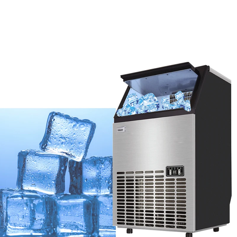 

Commercial Cube Ice Maker Air-Cooled Ice Making Coffee Shop/Tea Shop/Restaurant