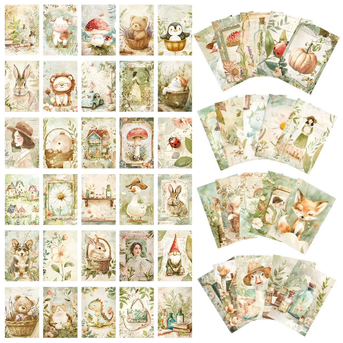 

Открытки с акварельными иллюстрациями