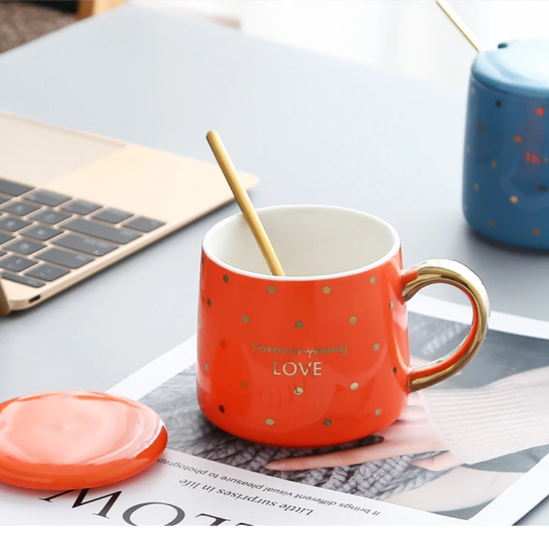 

Fashion Travel Mugs Ceramic Breakfast Minimalist Creativity High Quality Couples Coffee Mugs Modern Design Tazas Mug Coffee Cup