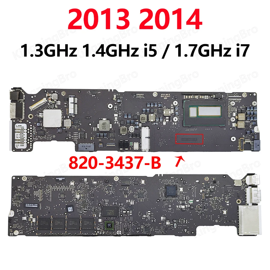 Оригинальная материнская плата A1466 для Macbook Air 13 &quot A1369 i5 i7 4 ГБ 8 2010 2011 2012 2013 2014 2015 2017