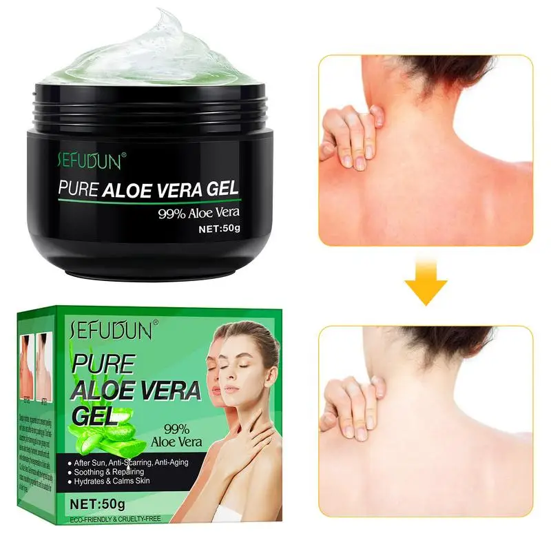 

Aloe Gel Moisture Face Cream Cooling Aloe Moisturizing Essence Balance Water Oil Natural Organic Aloe Gel