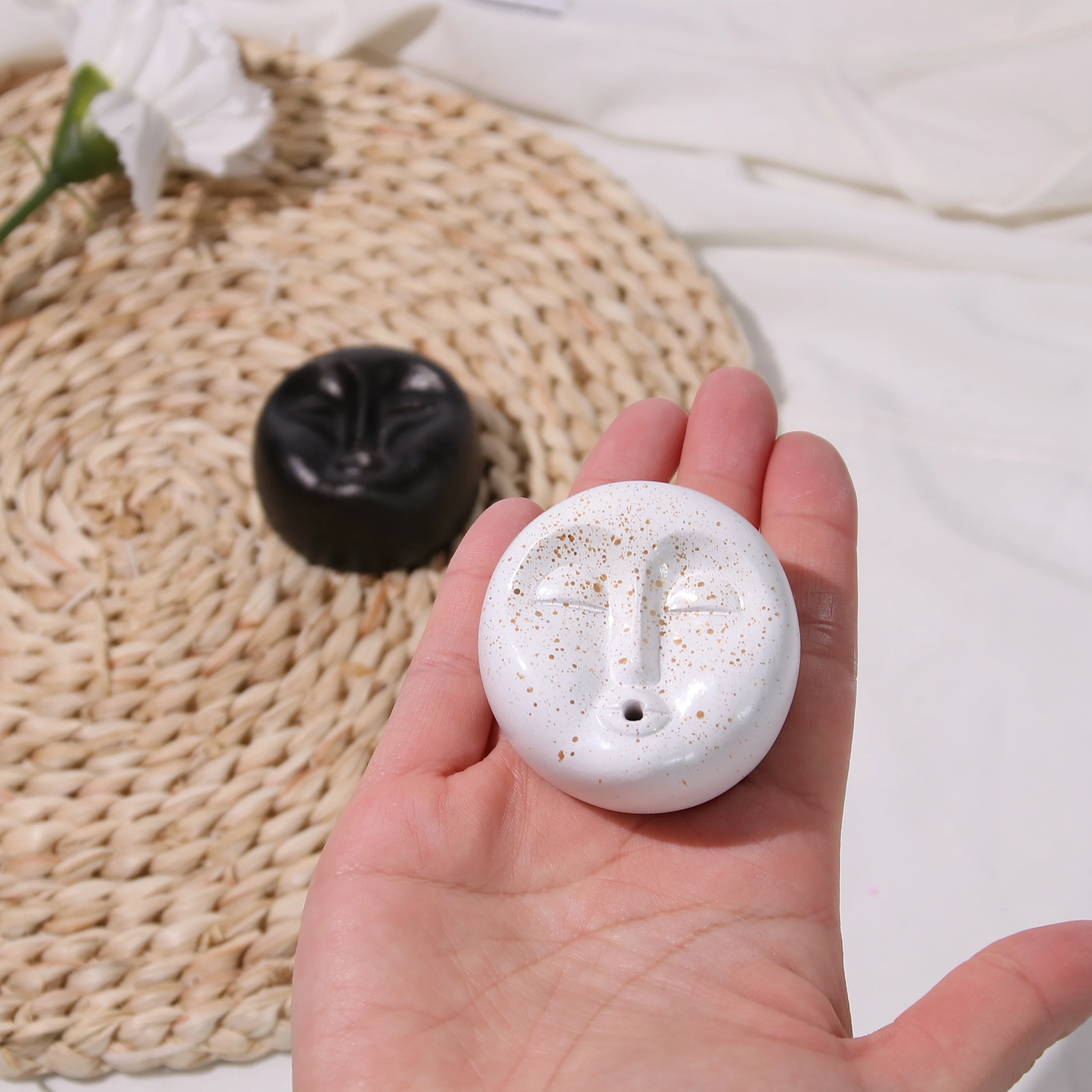 Настольный держатель для благовоний декоративные пластыри форма лица