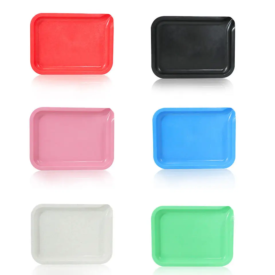 

2pcs Environmentally Friendly Materials Degradable Plastic Tray Colorful Cigarette Storage Tools