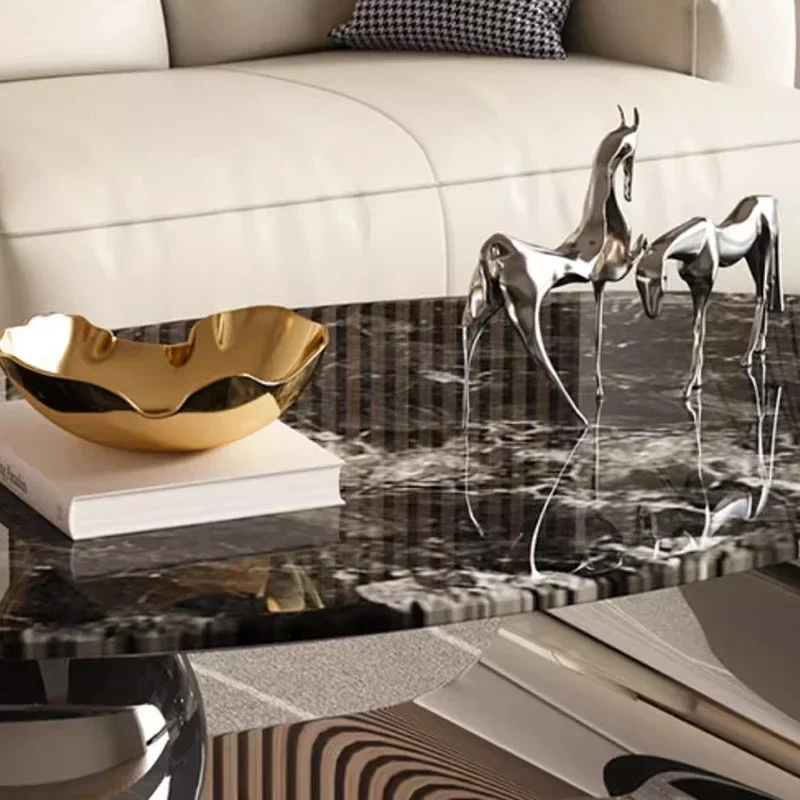 Эстетический стоячий приставной столик металлический механизм для гостиной