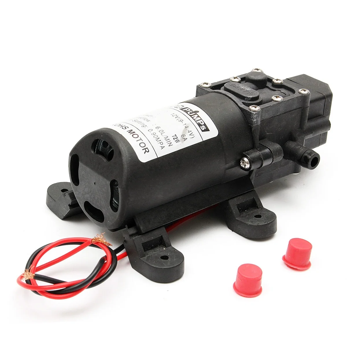 

Durable DC 12V 130PSI Agricultural Electric Water Pump Black Micro High Pressure Diaphragm Sprayer Car Wash 12 V