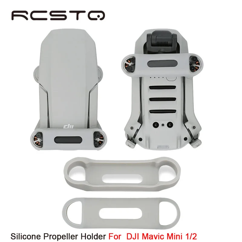 Силиконовый держатель пропеллера RCSTQ для DJI Mavic MINI 1/2, винты, реквизит, фиксированное Крепление, аксессуары для дрона