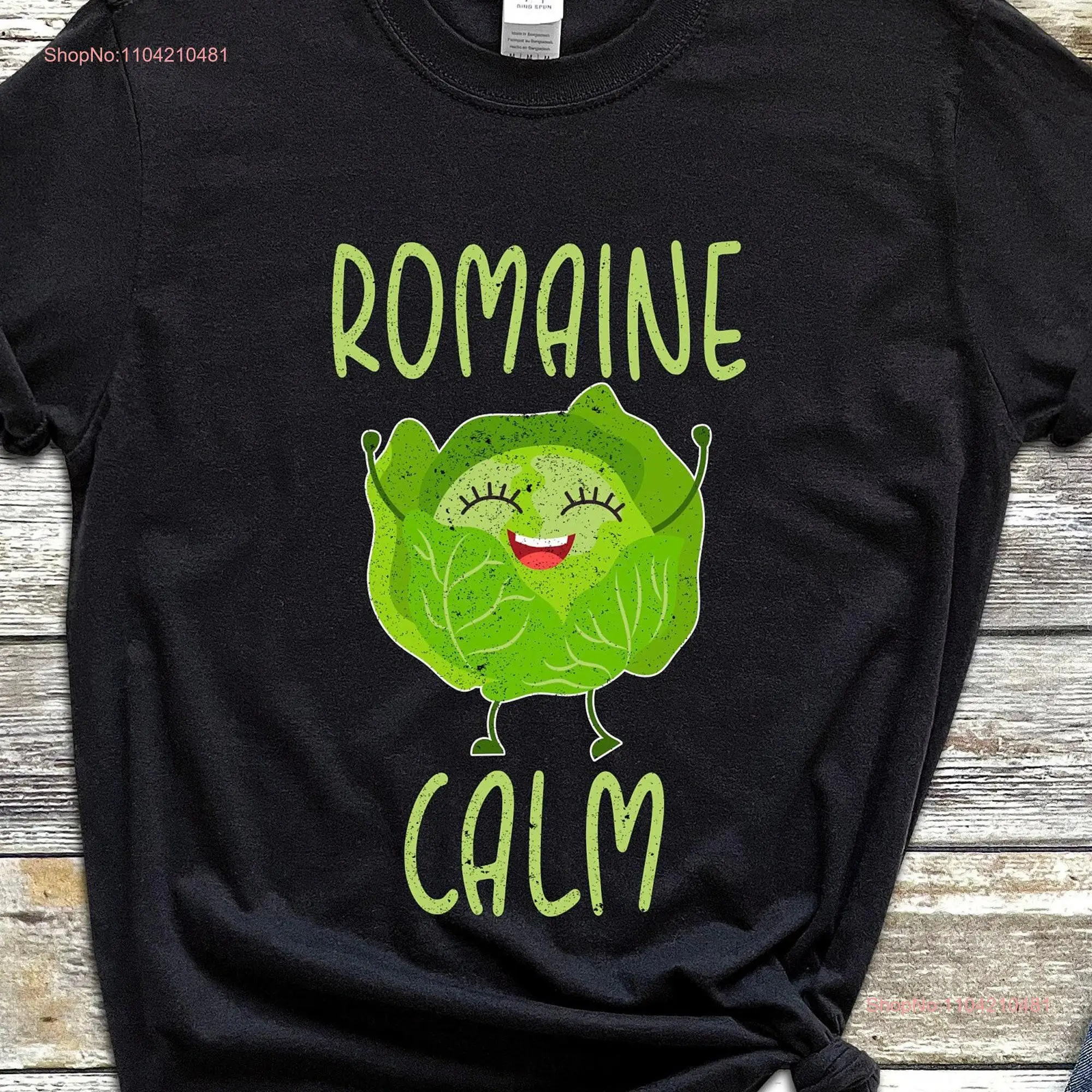 Садовая футболка Nature Lover Romaine Calm Green Garden Забавные посадки овощных растений с