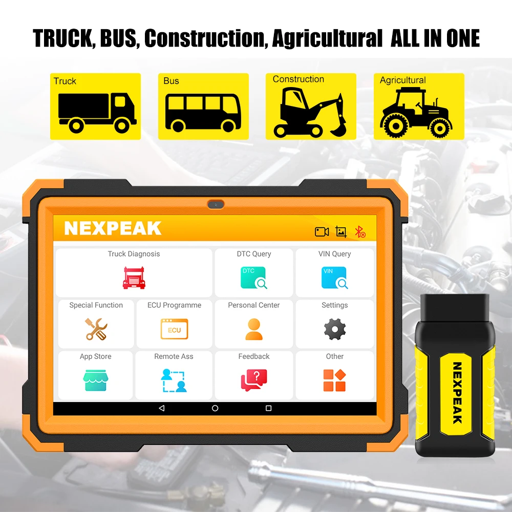 NEXPEAK K2 Инструменты для диагностики тяжелых грузовиков Дизельный OBD-сканер Полный