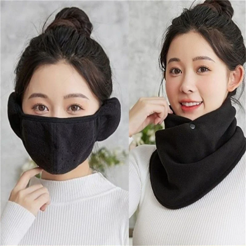 Флисовые женские шарфы из ягненка зимний теплый искусственный воротник шарф