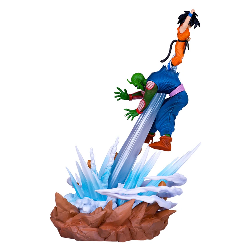 

21cm Anime Dragon Ball Z Action Figure Son Goku Vs Piccolo Super Saiyan Fighting Figurine PVC Collectible Model Toy Kid Gift