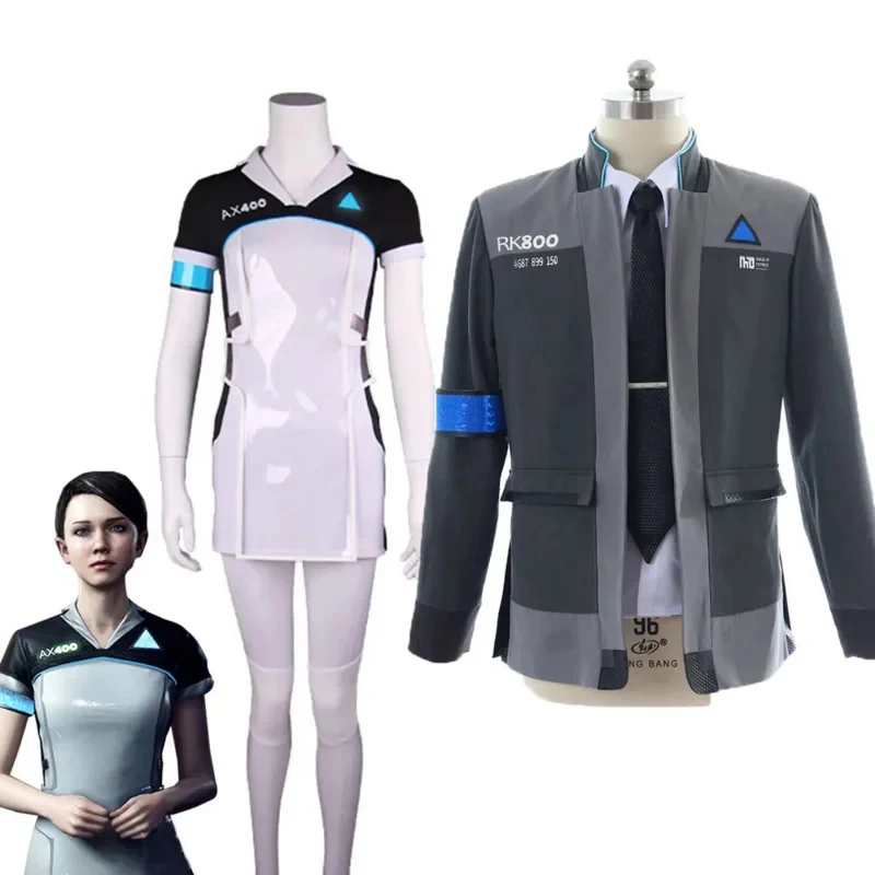 Фото Костюм для косплея Коннора RK800 из игры Detroit: Become Human 2026, костюм агента KARA, наряд агента AX400, милое платье для девочек, Jack 1D0UV №2