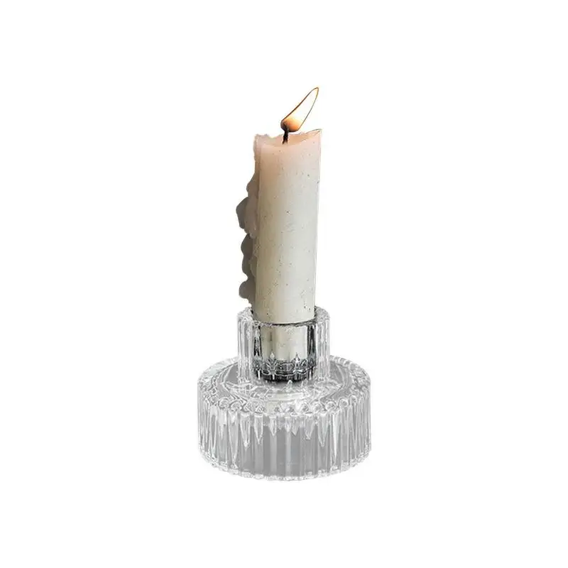 | Clear Candle Holder | Candle Stand For Indoor Or Outdoor Dining Elegant Dinner Party Decorations Birthday