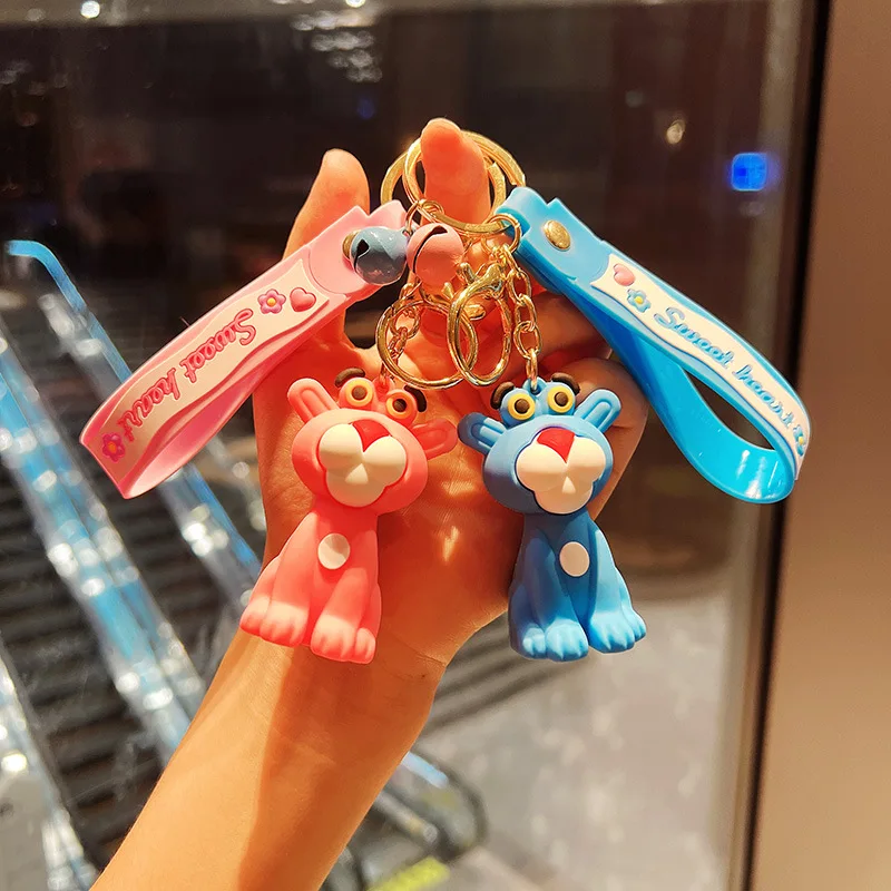 

Cartoon Anime Monkey Pink Panther Pendant Keychain Car Key Chain Key Ring Keyring Phone Bag Ornament Fashion Jewelry Kids Gifts