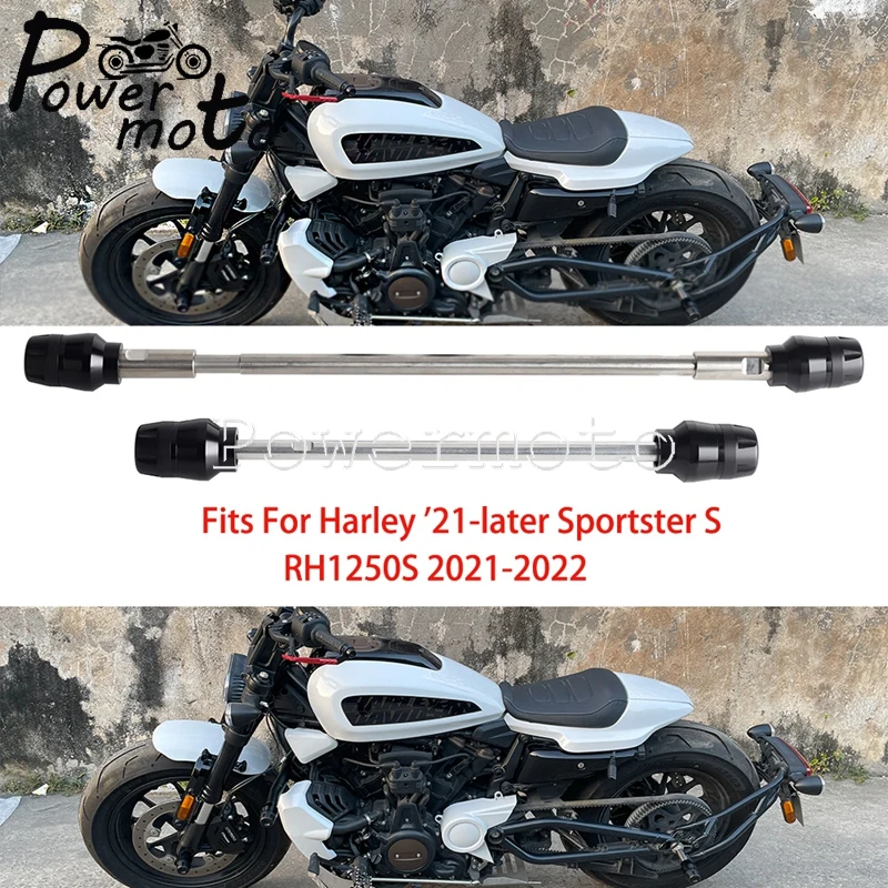 

Motorcycle Wheel Hub Crash Rear Front Axle Fork Slider Pad Protector For Harley Sportster S RH1250S RH 1250S 2021 2022 2023