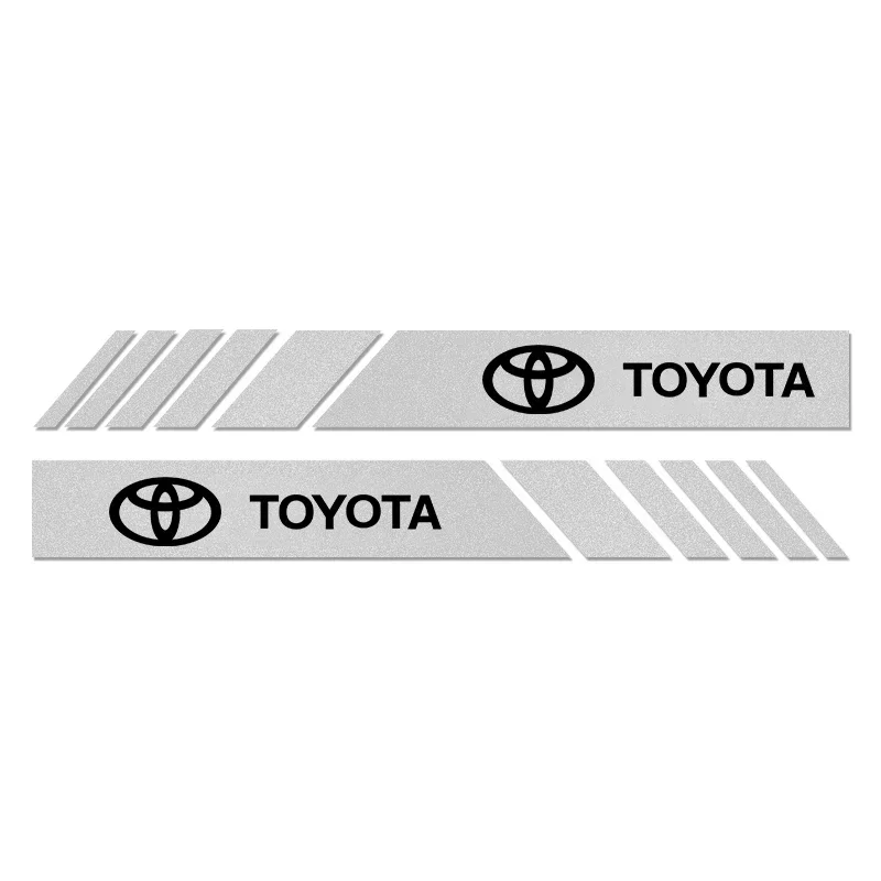 

2 шт. автомобильная наклейка, цветная полоса, гоночные полосы, боковое зеркало заднего вида, декоративная наклейка для Toyota Camry Corolla Rav4 hilux, автомобильные наклейки