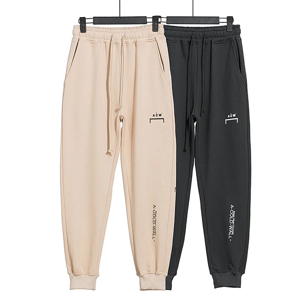 

New Arrived A-COLD-WALL spring and autumn trousers Men 2022 Top Quality Cotton Classic LOGO Printing ACW trousers