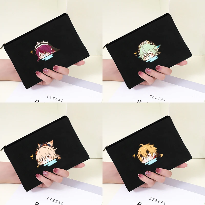 

Новые женские косметички Genshin Impact, женская косметичка для женщин, сумки для хранения, женские косметички для хранения, бесплатная доставка