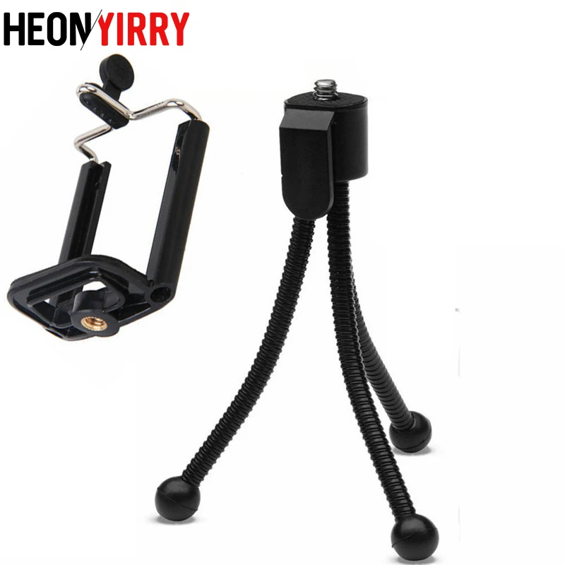 

Tripod for Phone Flexible Tripod Mobile Phone Holder Bracket Stand Mount Digital Camera Mini Portable Flexible Desktop Stent
