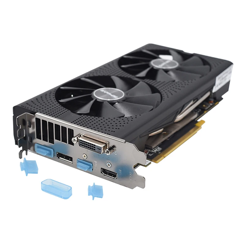 Б/у Видеокарта SAPPHIRE RX 590 580 8 ГБ графический процессор Radeon видеокарта Nitro AMD экран