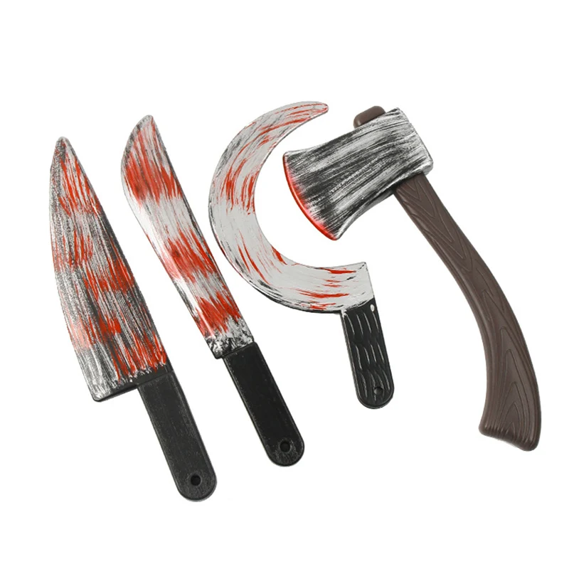 

Пластиковое оружие для Хэллоуина, нож для имитации, реквизит для детской вечевечерние на Хэллоуин, косплей, страшные вещи, аксессуары для од...