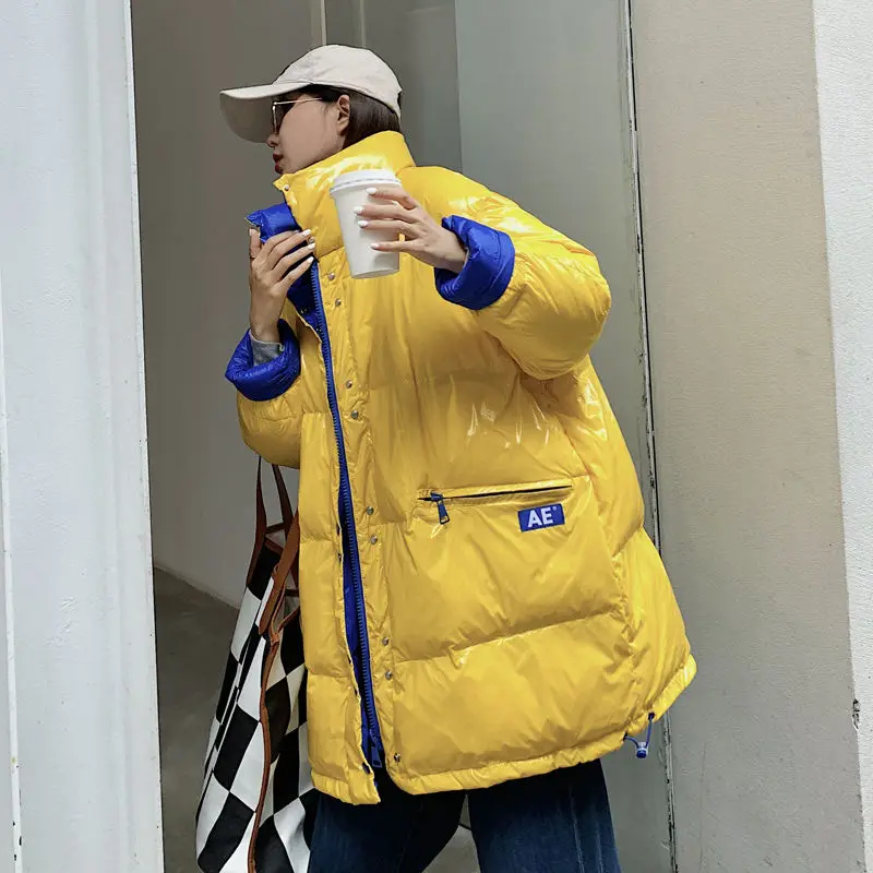 White Duck Down Down Jacket Winter Coat  Women Oversized Parka Warm Thick Loose Snowsuit Puffer Jacket Women