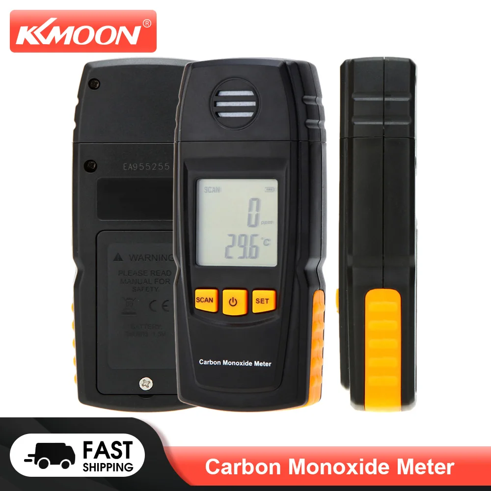 

Ручной Измеритель угарного газа KKmoon GM8805, газовый детектор с высокой точностью, тестер углекислого газа, монитор, датчик, 0-1000ppm