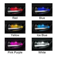 4pcs armrest interior door handle lighting car styling led car inner bowl light universal auto atmosphere lamp decorative lights