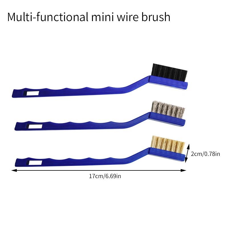Миниатюрные чистящие щетки Paola для удаления ржавчины и пятен 3 шт.